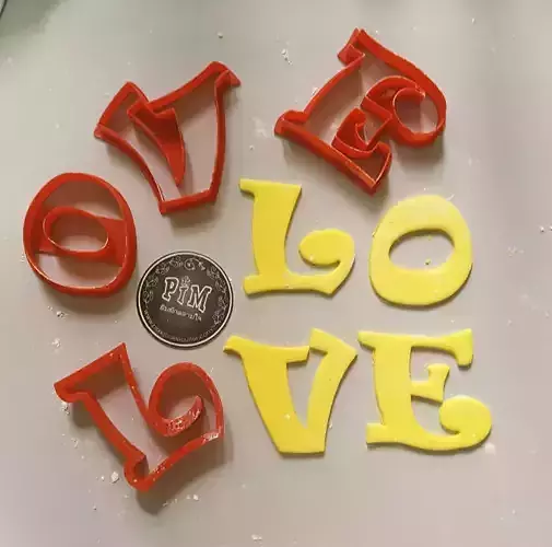 Alphabet LOVE  cookie cutter