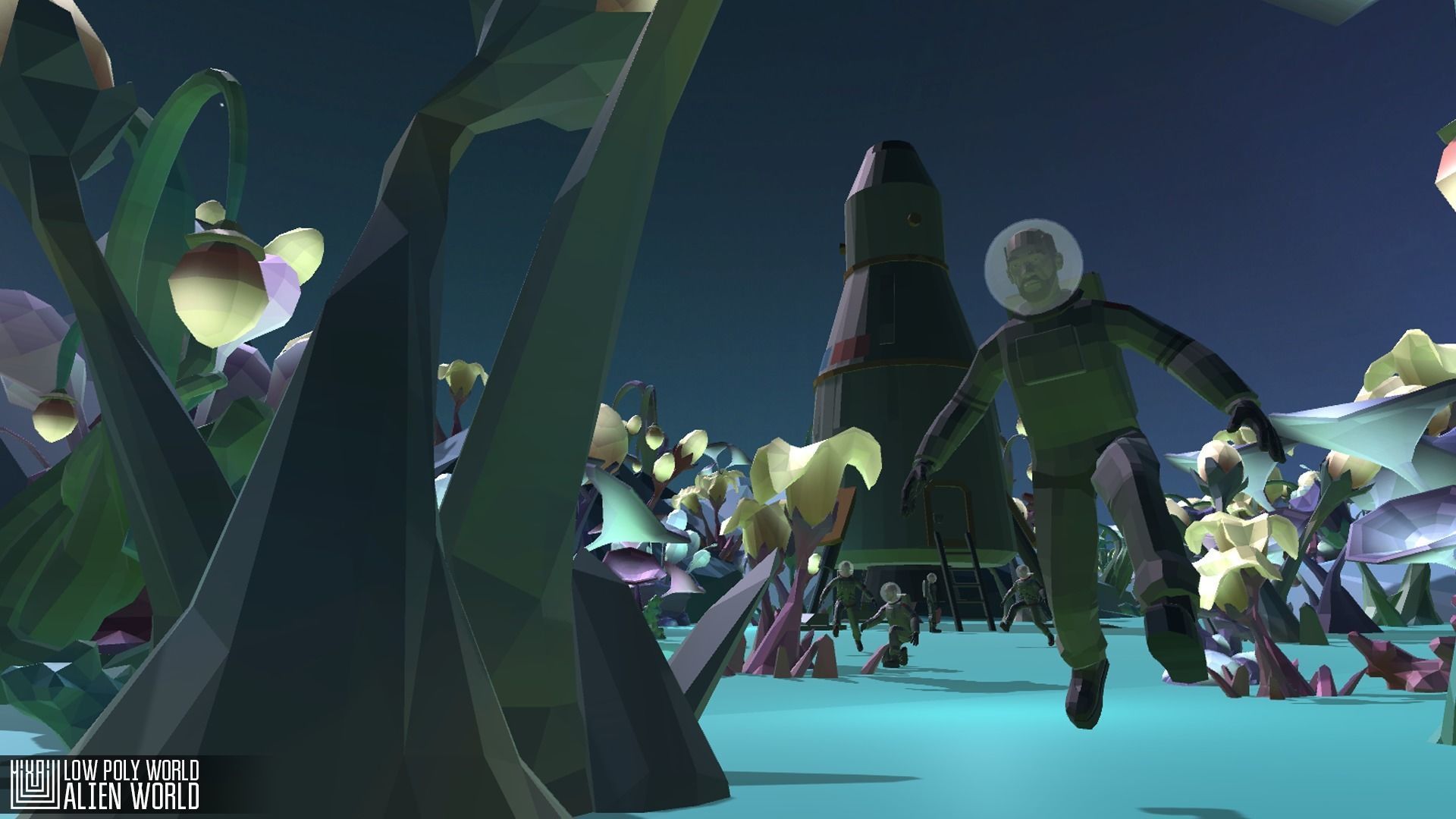 LOW POLY WORLD - ALIEN WORLD Low-poly 3D model_7