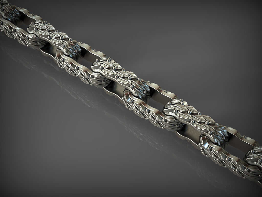 Chain link 147 3D print model_1