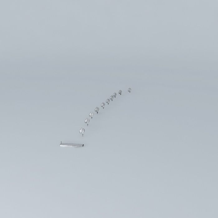 Beach C trees in sky Free 3D model_3