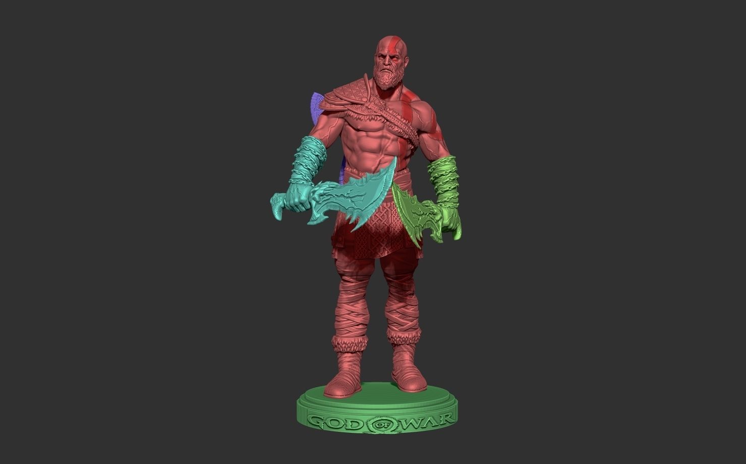 god of war 3D model 3D printable | CGTrader