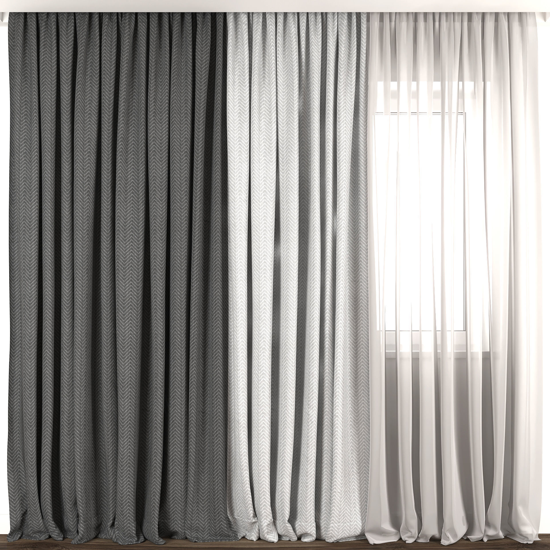 Curtain 55 3D model_2