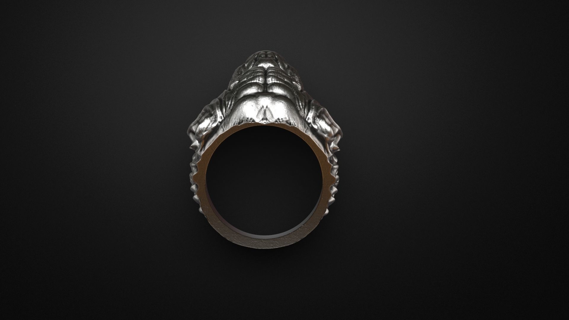 Tiger ring Animal STL 3d model for 3d printing 3D print model_6