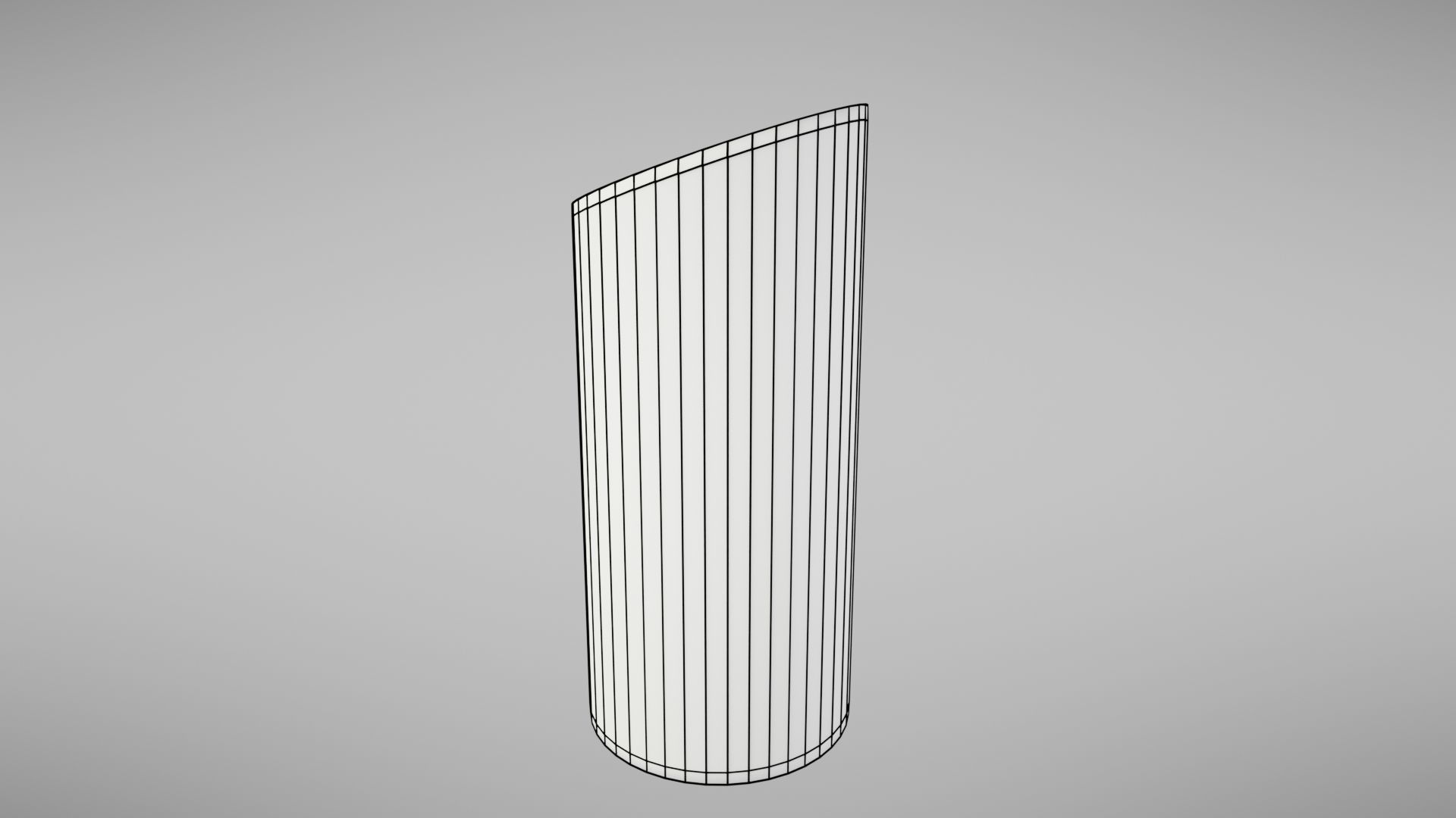 Aluminium trash can Low-poly 3D model_34