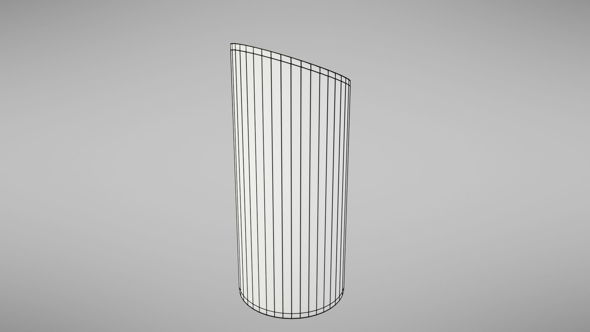 Aluminium trash can Low-poly 3D model_30