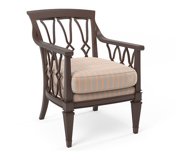 Tommy Bahama Home Royal Kahala Ginger Exposed Wood Chair 3D model