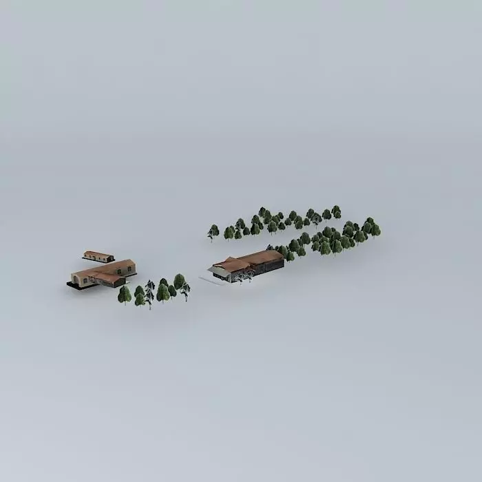 Railway station Free 3D model