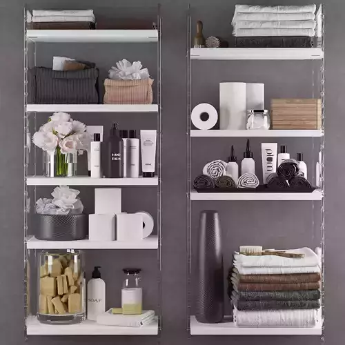 Bathroom set 9 shelf