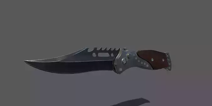 Folding knife PBR animated