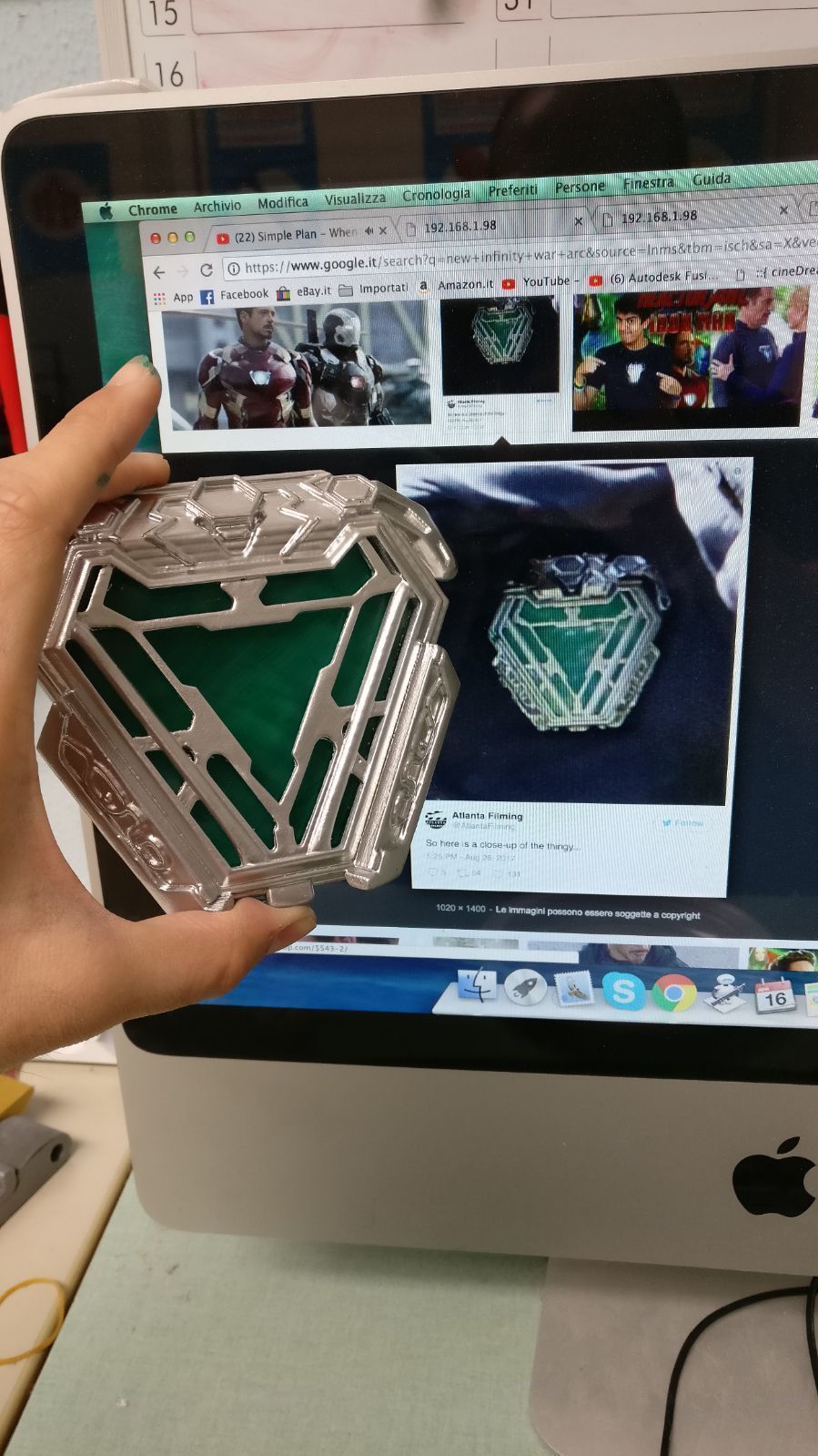 Ironman Arc reactor Avengers infinity war 3D print model_1