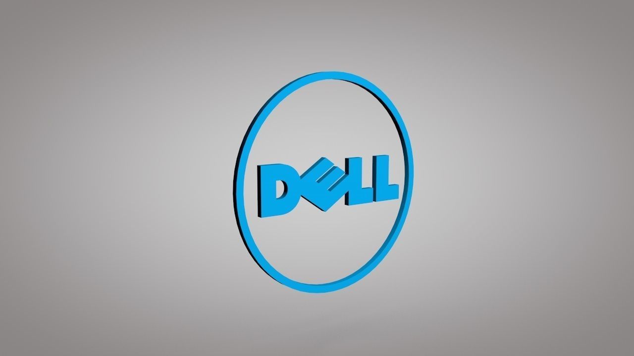 Dell Logo 3D Model Low-poly 3D model_1