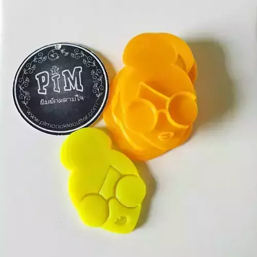 Lady Smart Cookie Cutter and stamp 3D print model