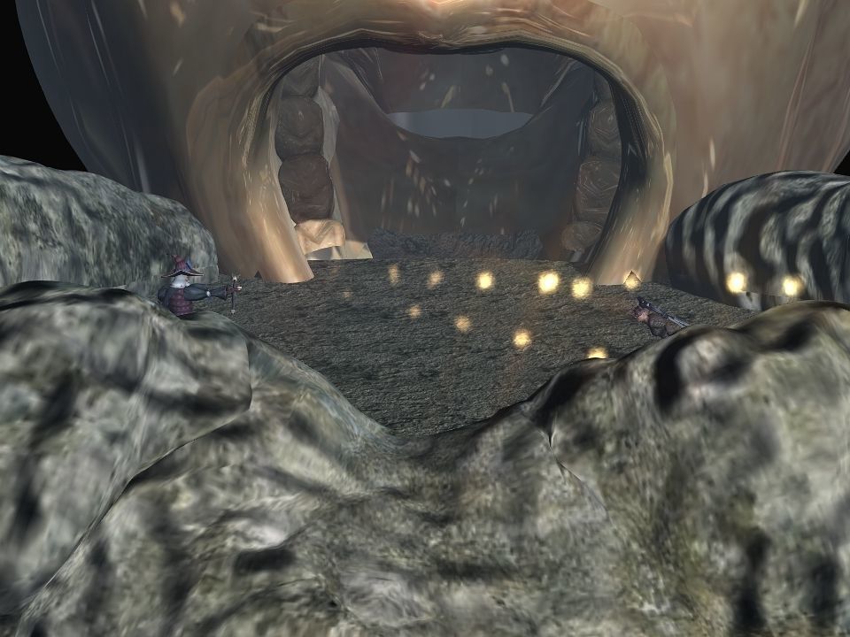 Golden demon head terrain Low-poly 3D model_14