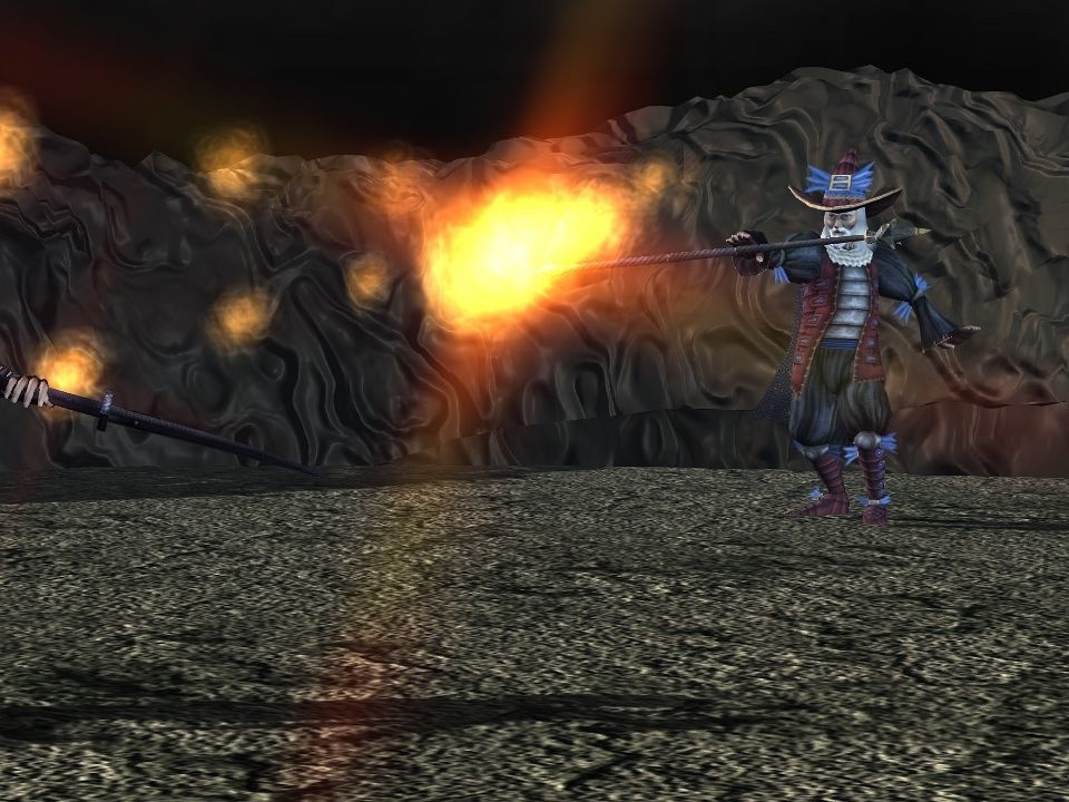 Golden demon head terrain Low-poly 3D model_3