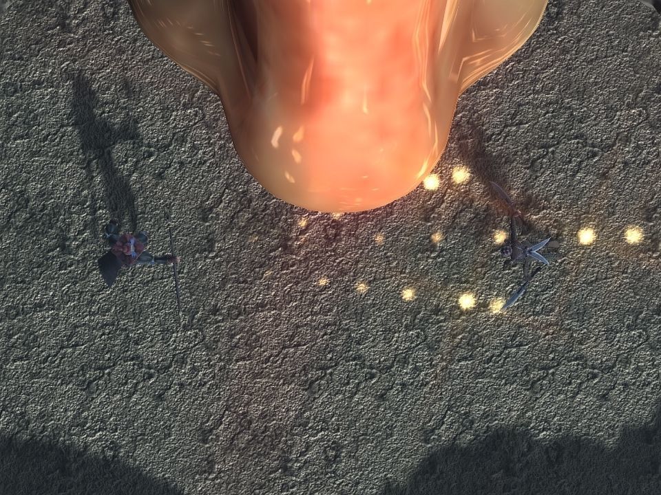 Golden demon head terrain Low-poly 3D model_18