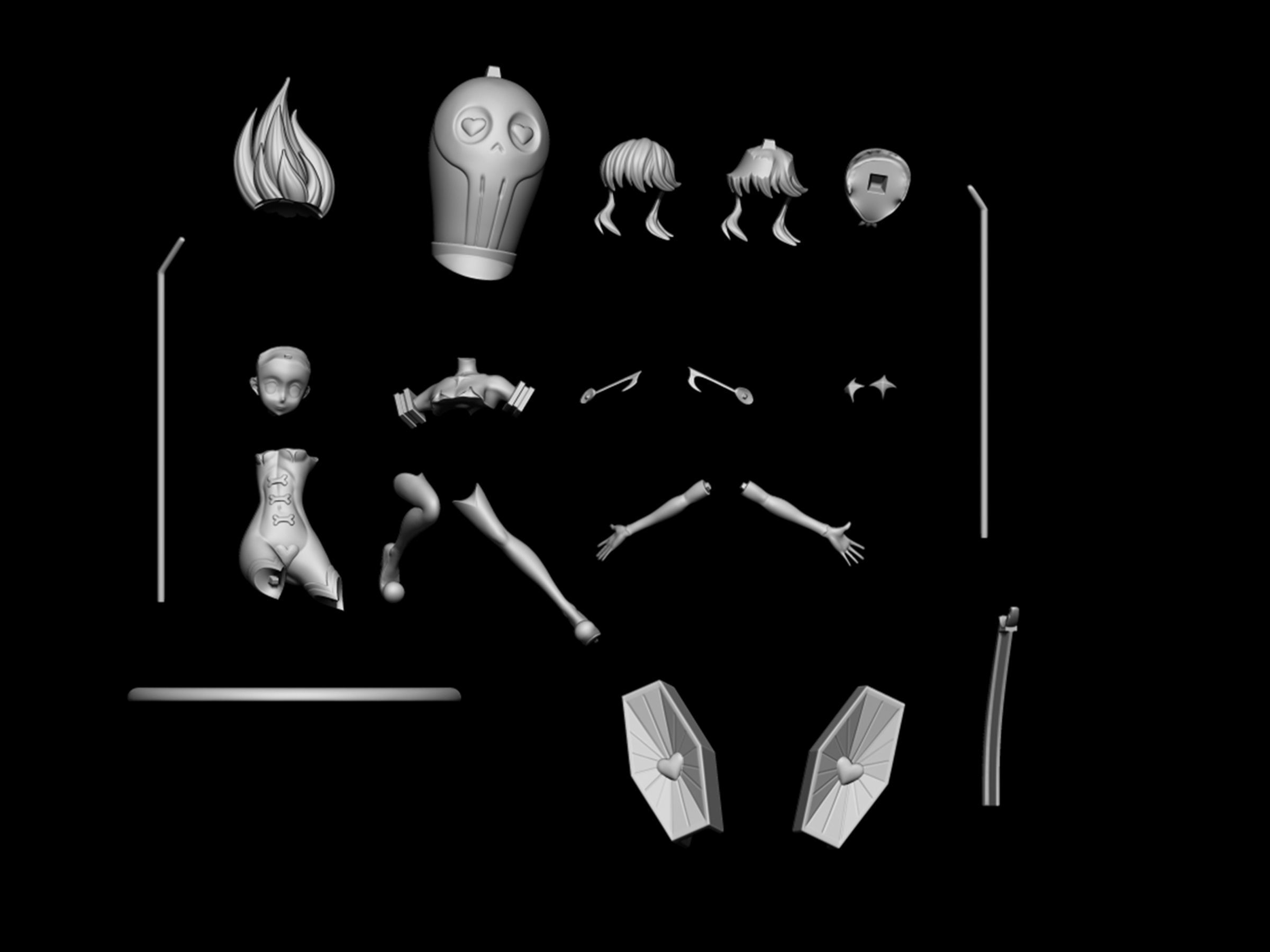 jakuzure nonon symphony regalia finale 3D print model_3