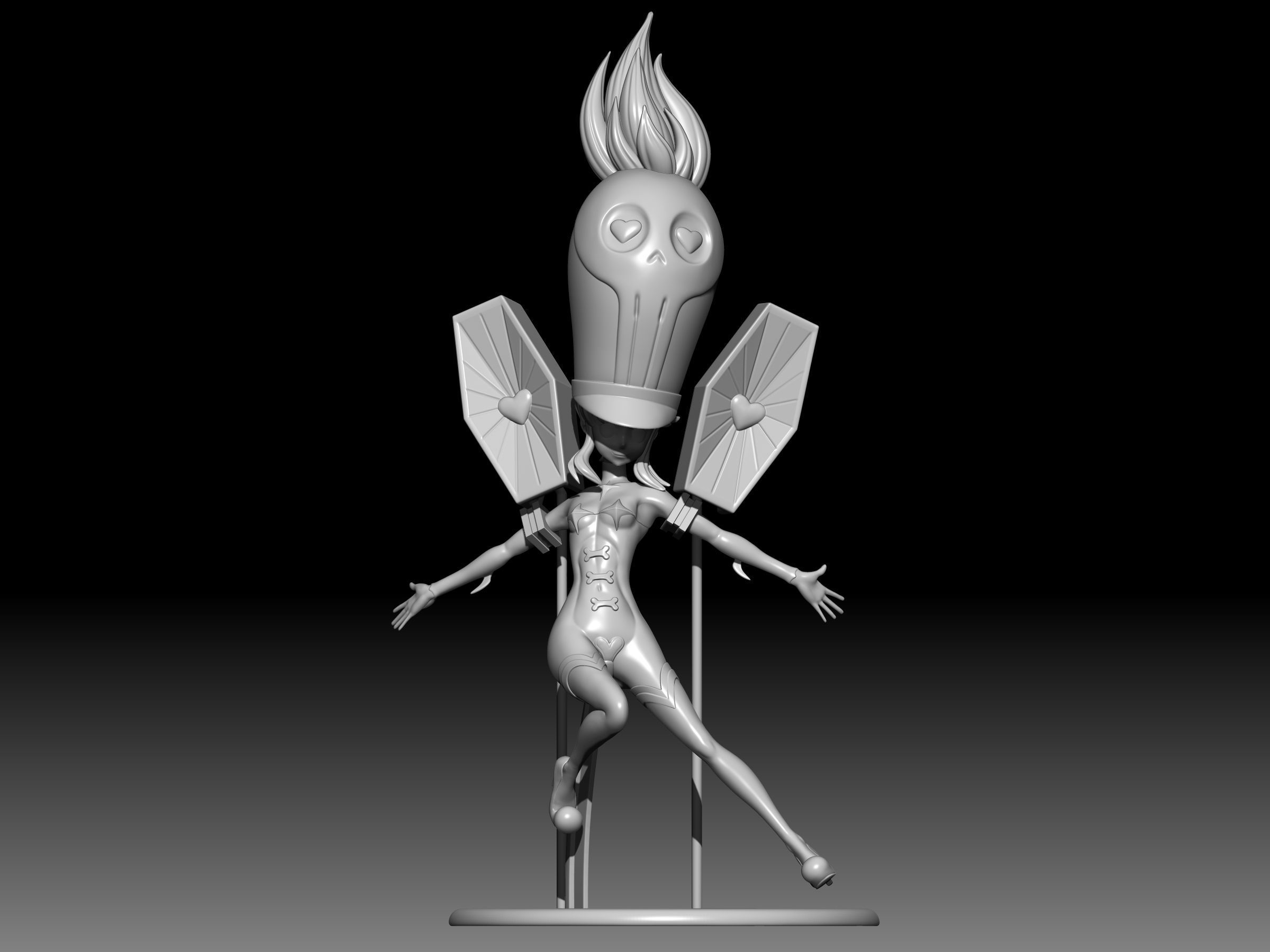 jakuzure nonon symphony regalia finale 3D print model_2