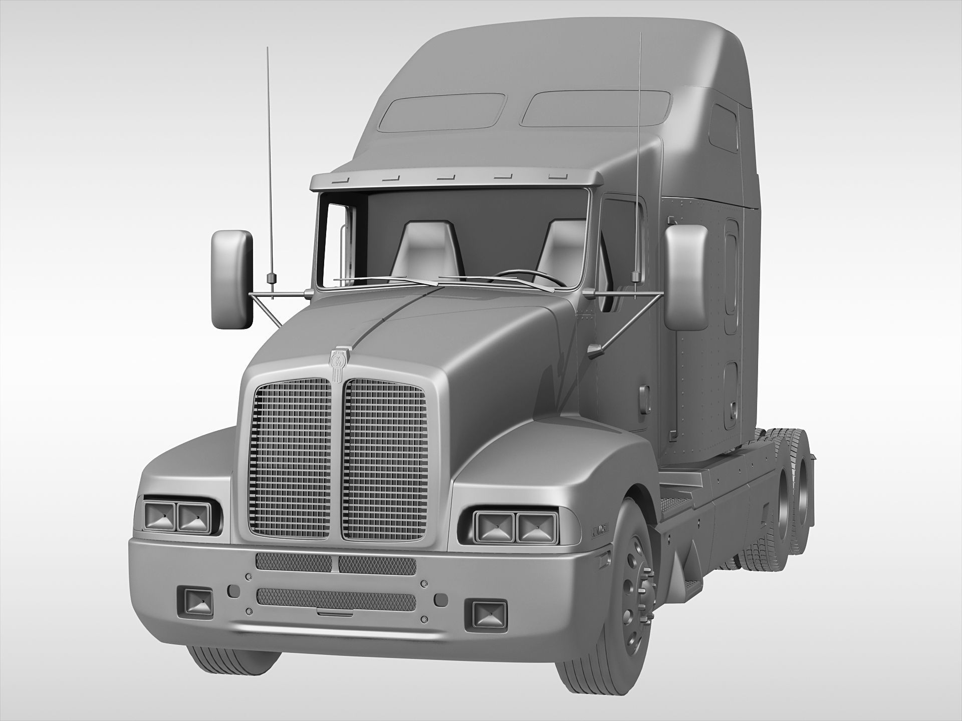 Kenworth T600 1985 - 2008 3D model_11
