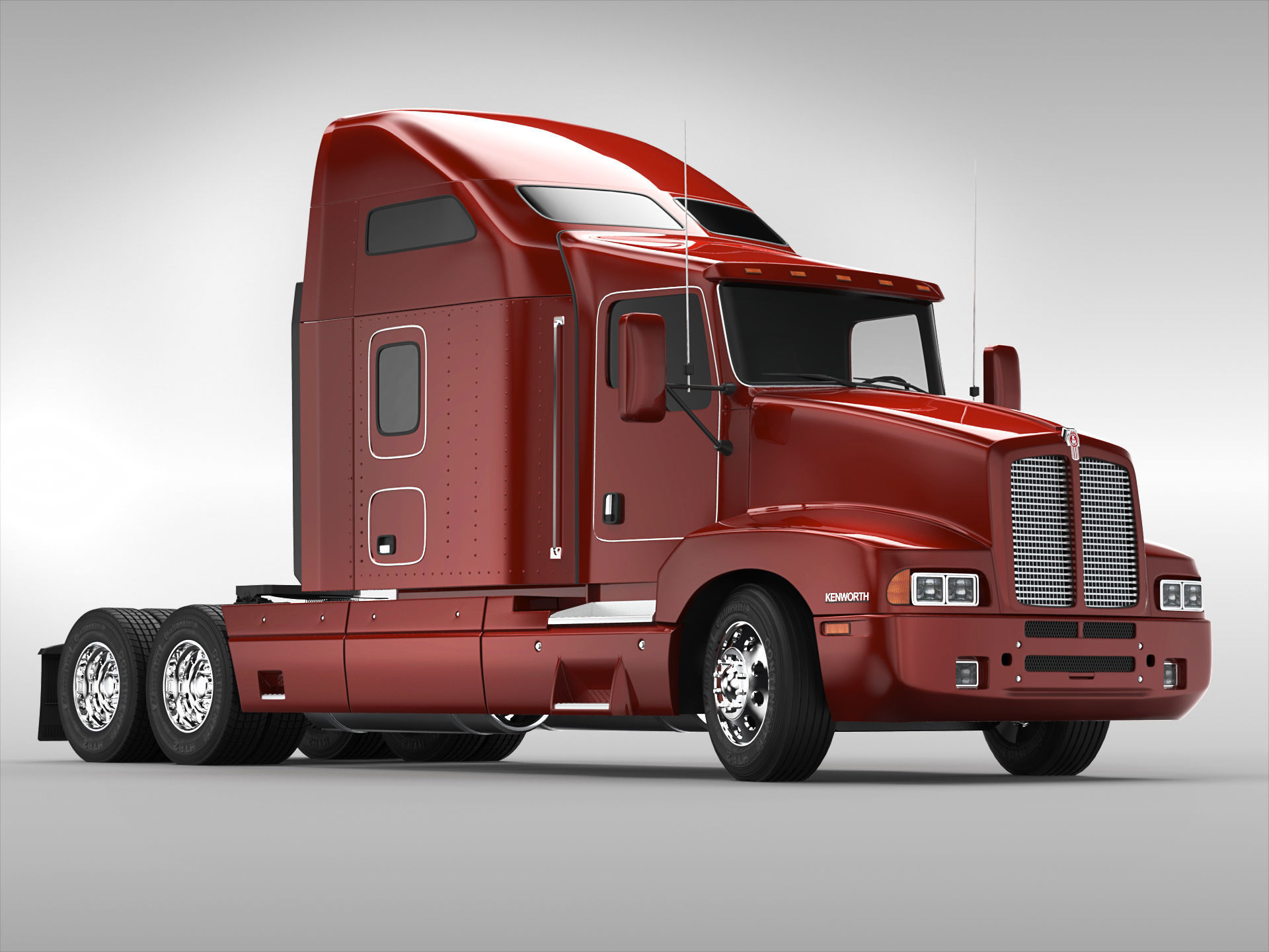 Kenworth T600 1985 - 2008 3D model_6