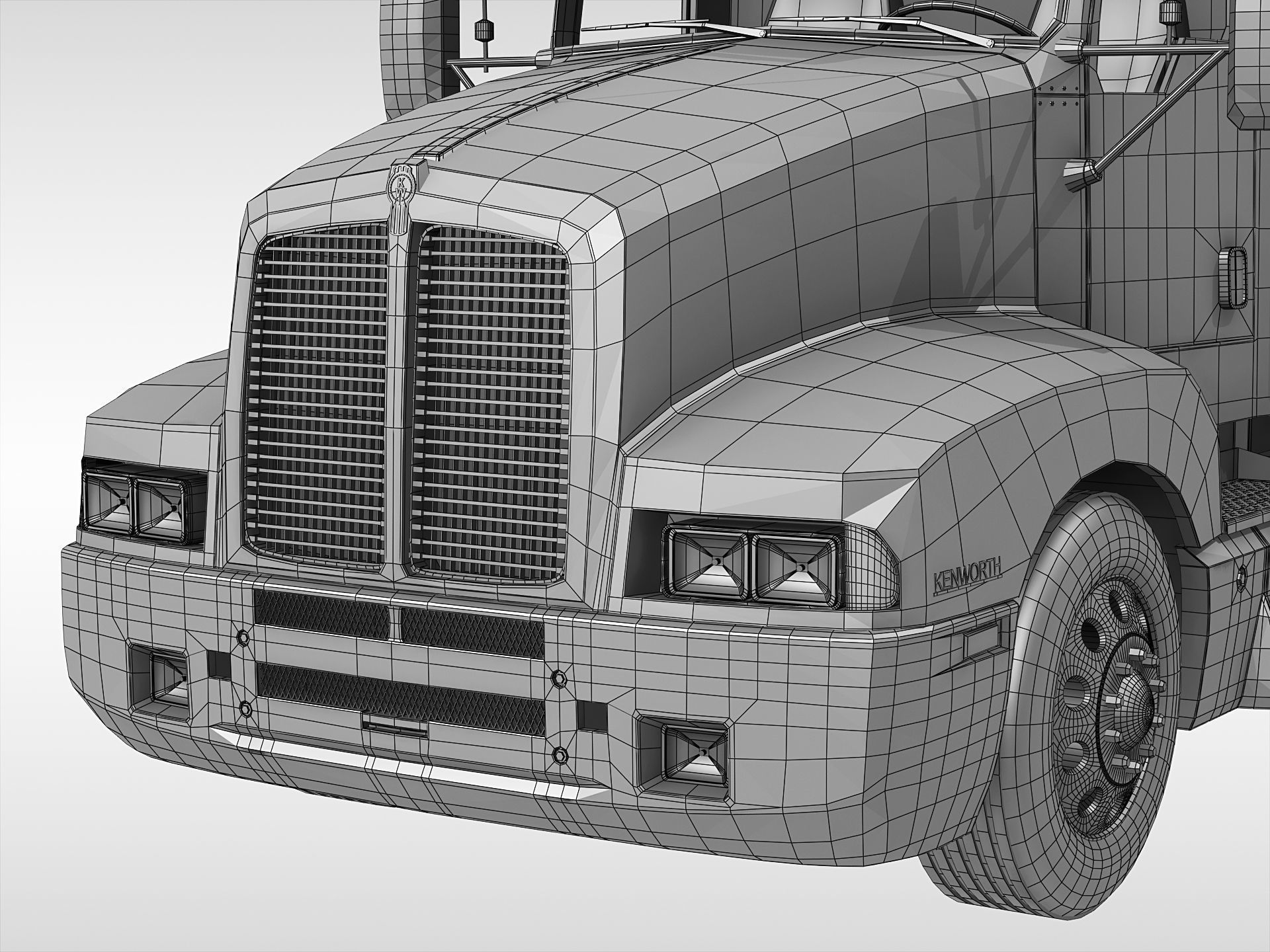 Kenworth T600 1985 - 2008 3D model_19