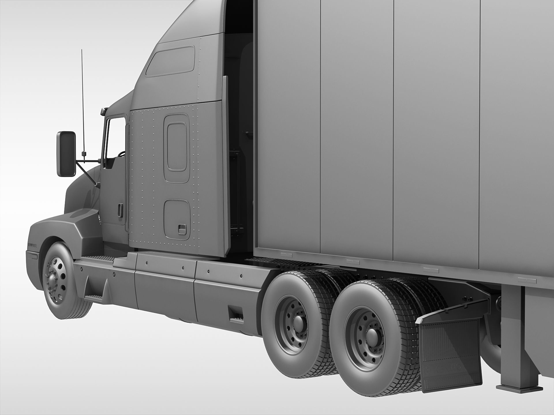 Kenworth T600 1985 - 2008 3D model_9