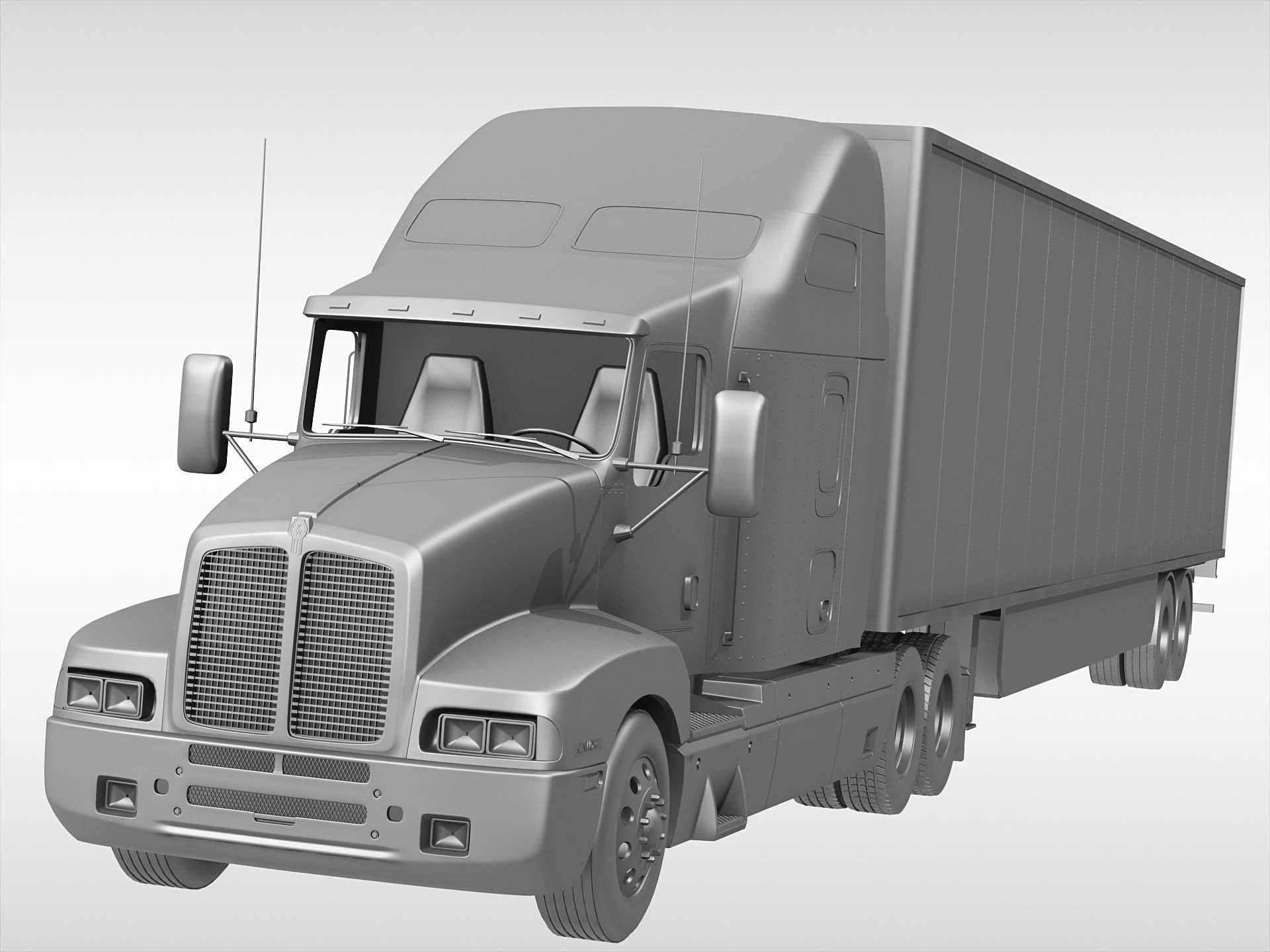 Kenworth T600 1985 - 2008 3D model_8