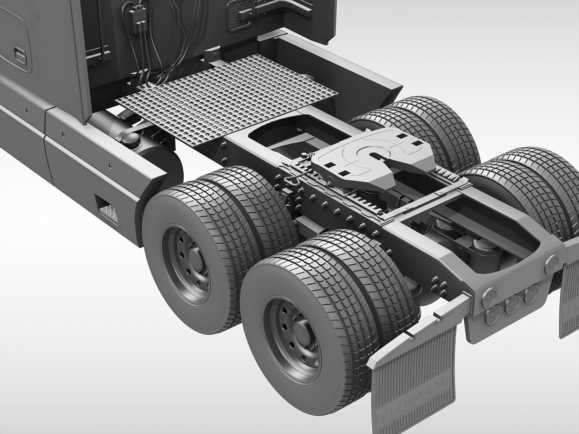 Kenworth T600 1985 - 2008 3D model_12
