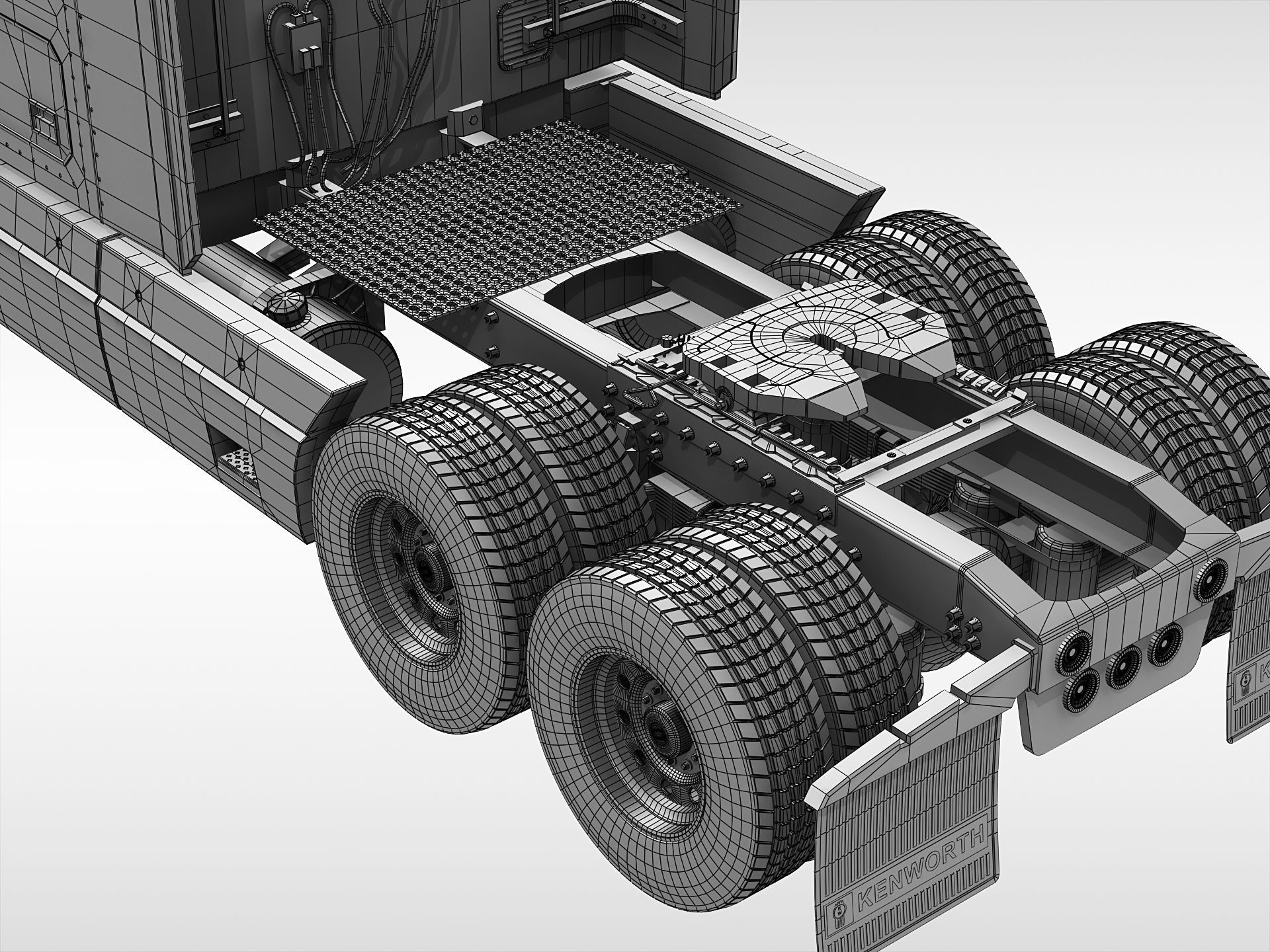 Kenworth T600 1985 - 2008 3D model_18