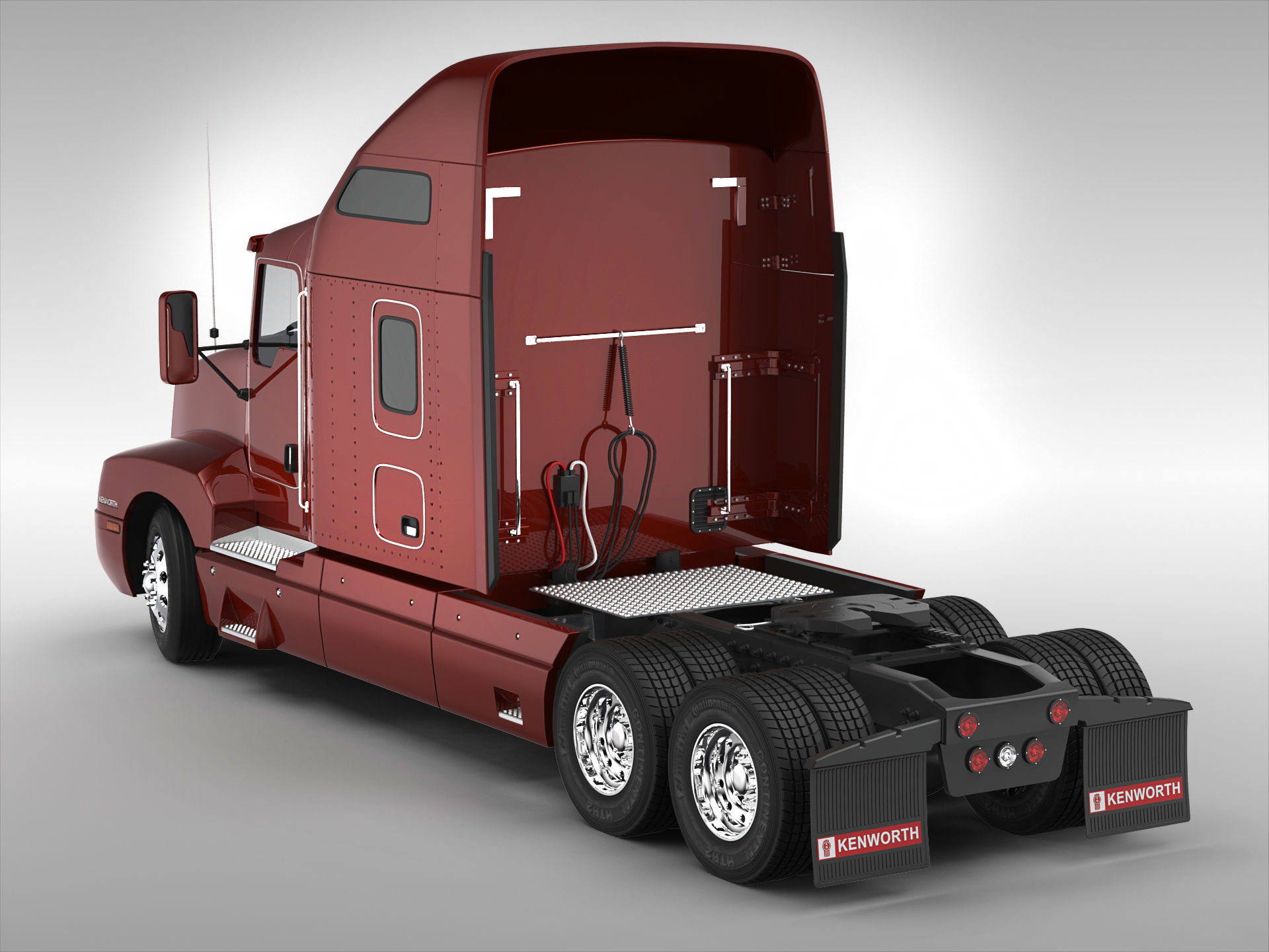 Kenworth T600 1985 - 2008 3D model_4