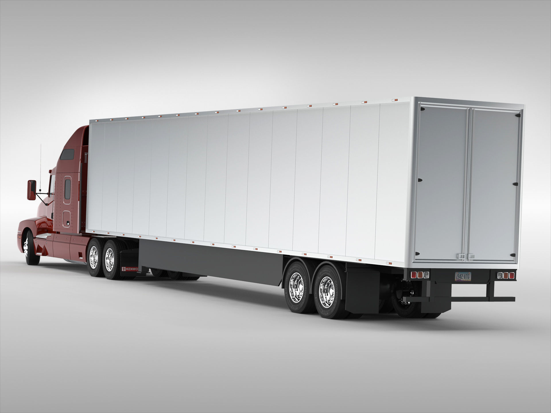 Kenworth T600 1985 - 2008 3D model_1