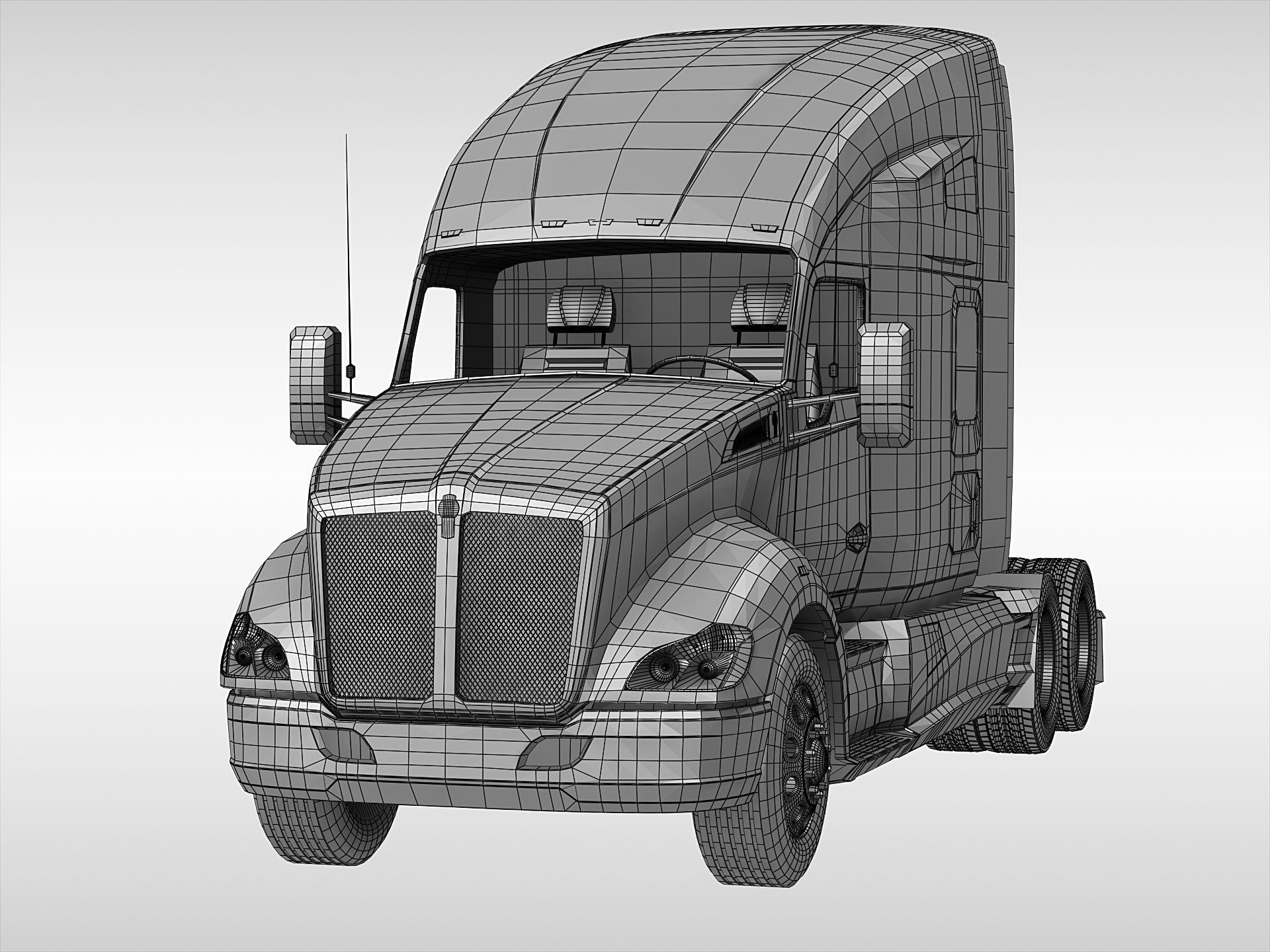 Kenworth T680  3D model_17