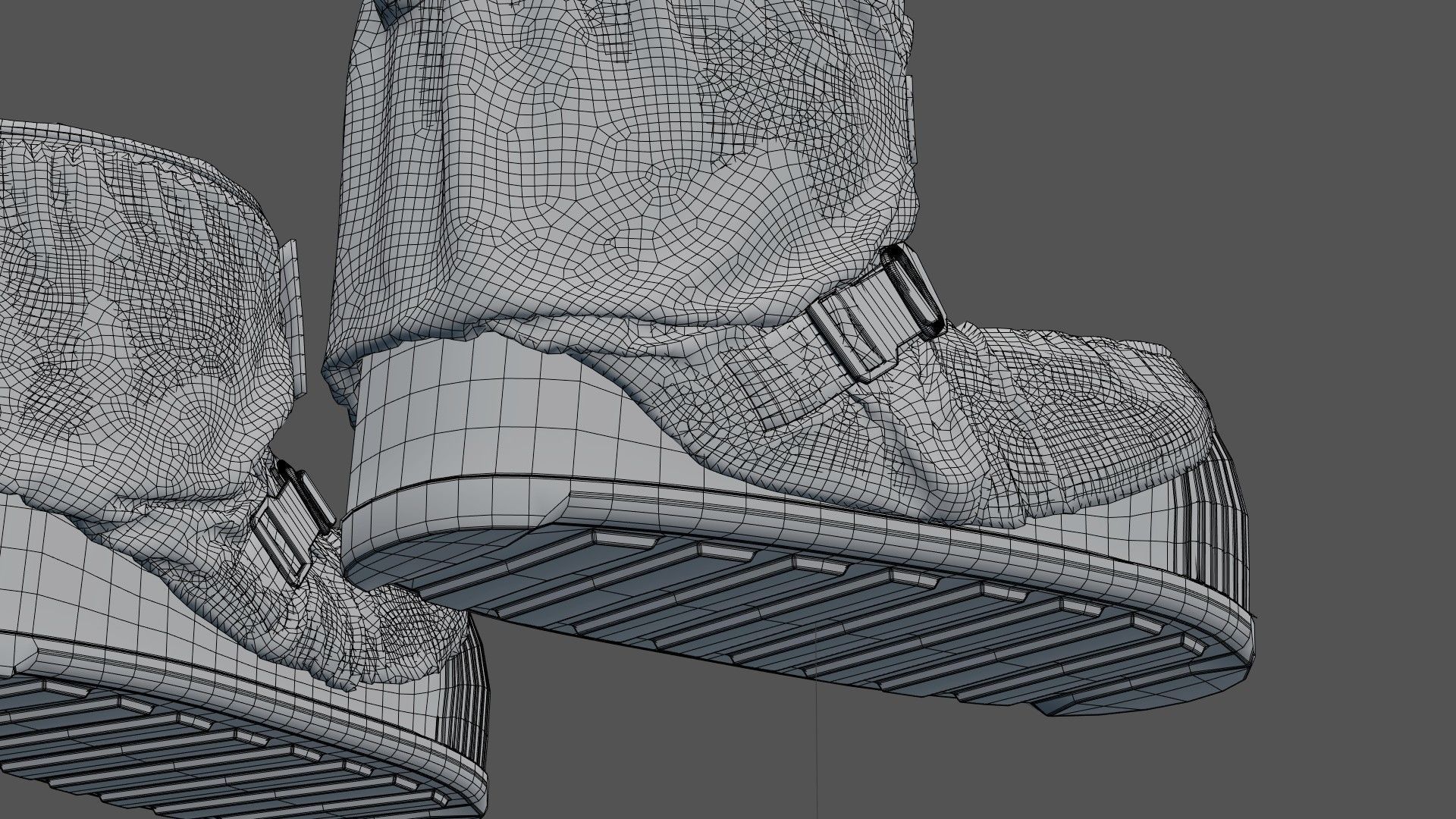 SPACESUIT NASA APOLLO 11 BOOTS 3D model_21