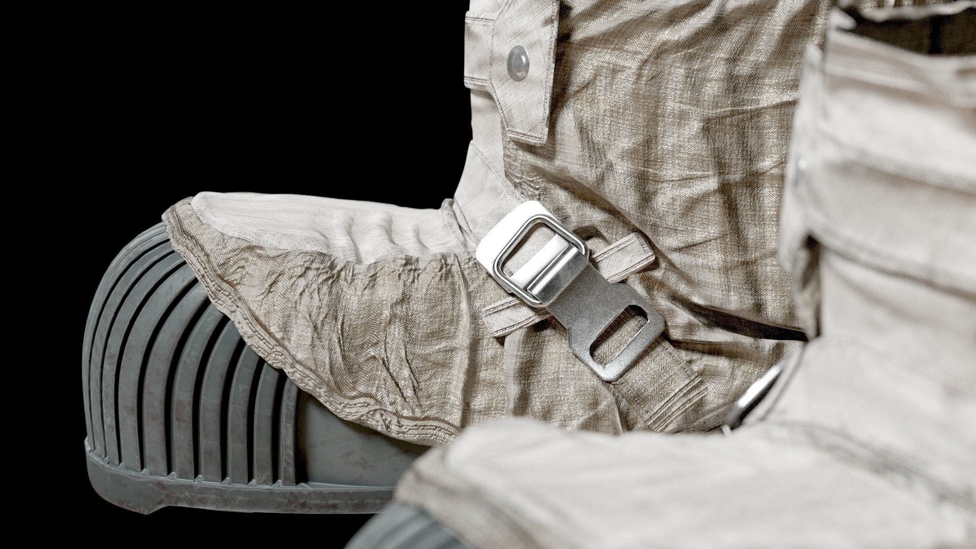 SPACESUIT NASA APOLLO 11 BOOTS 3D model_6