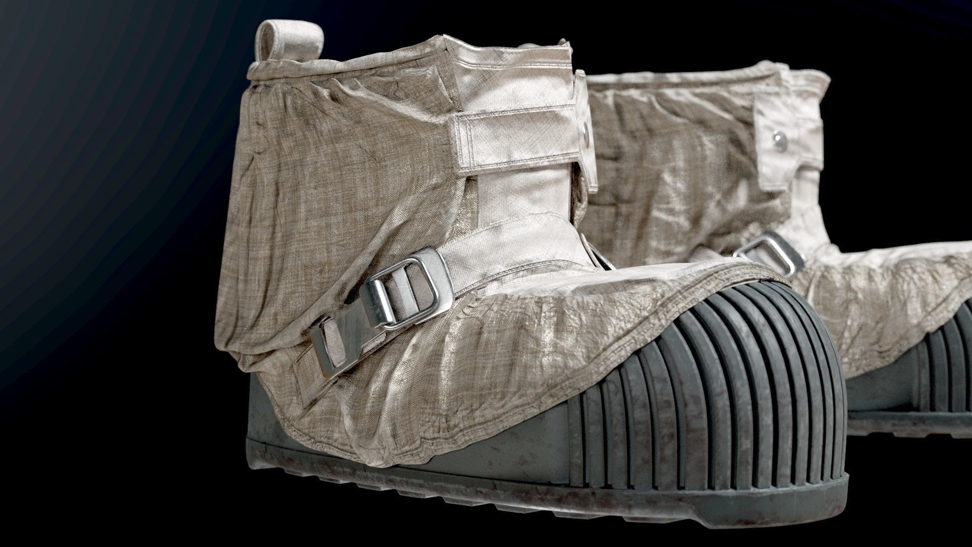 SPACESUIT NASA APOLLO 11 BOOTS 3D model_2
