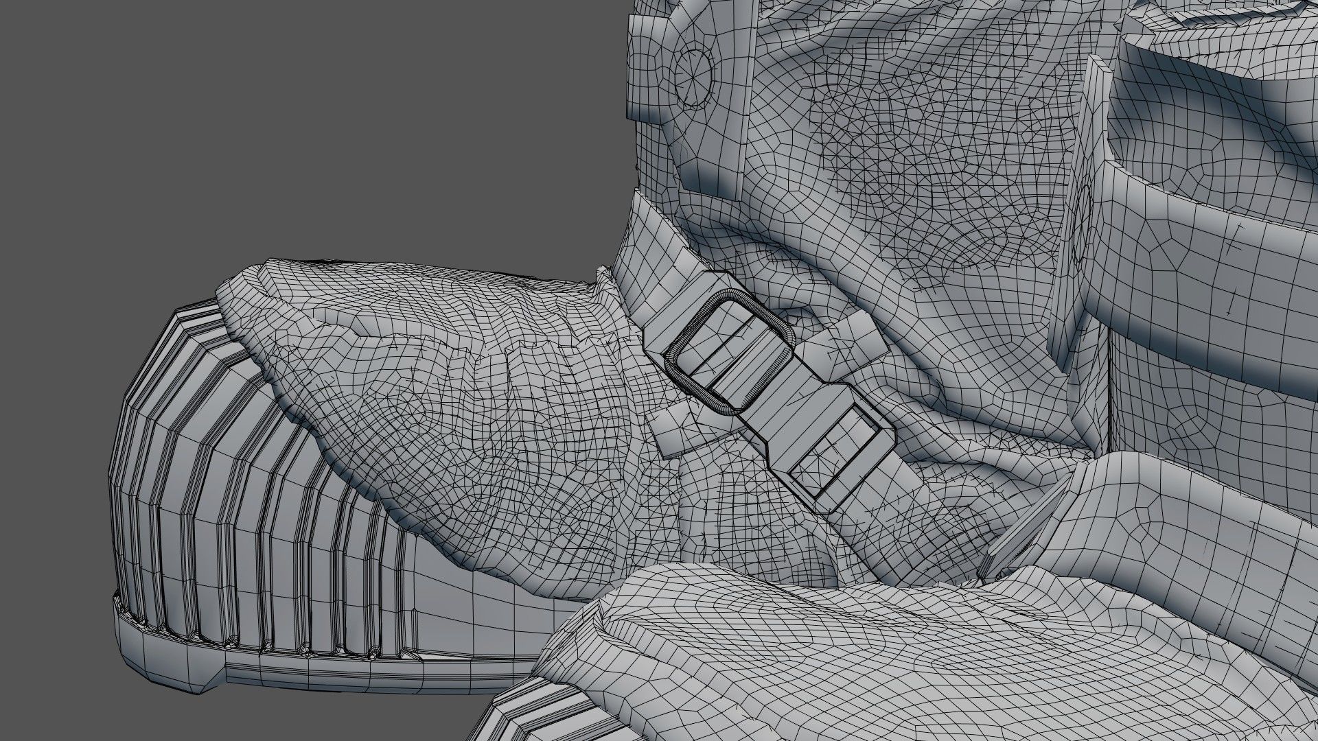 SPACESUIT NASA APOLLO 11 BOOTS 3D model_23