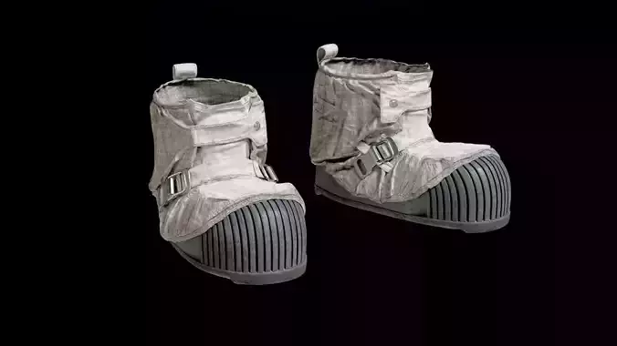 SPACESUIT NASA APOLLO 11 BOOTS 3D model