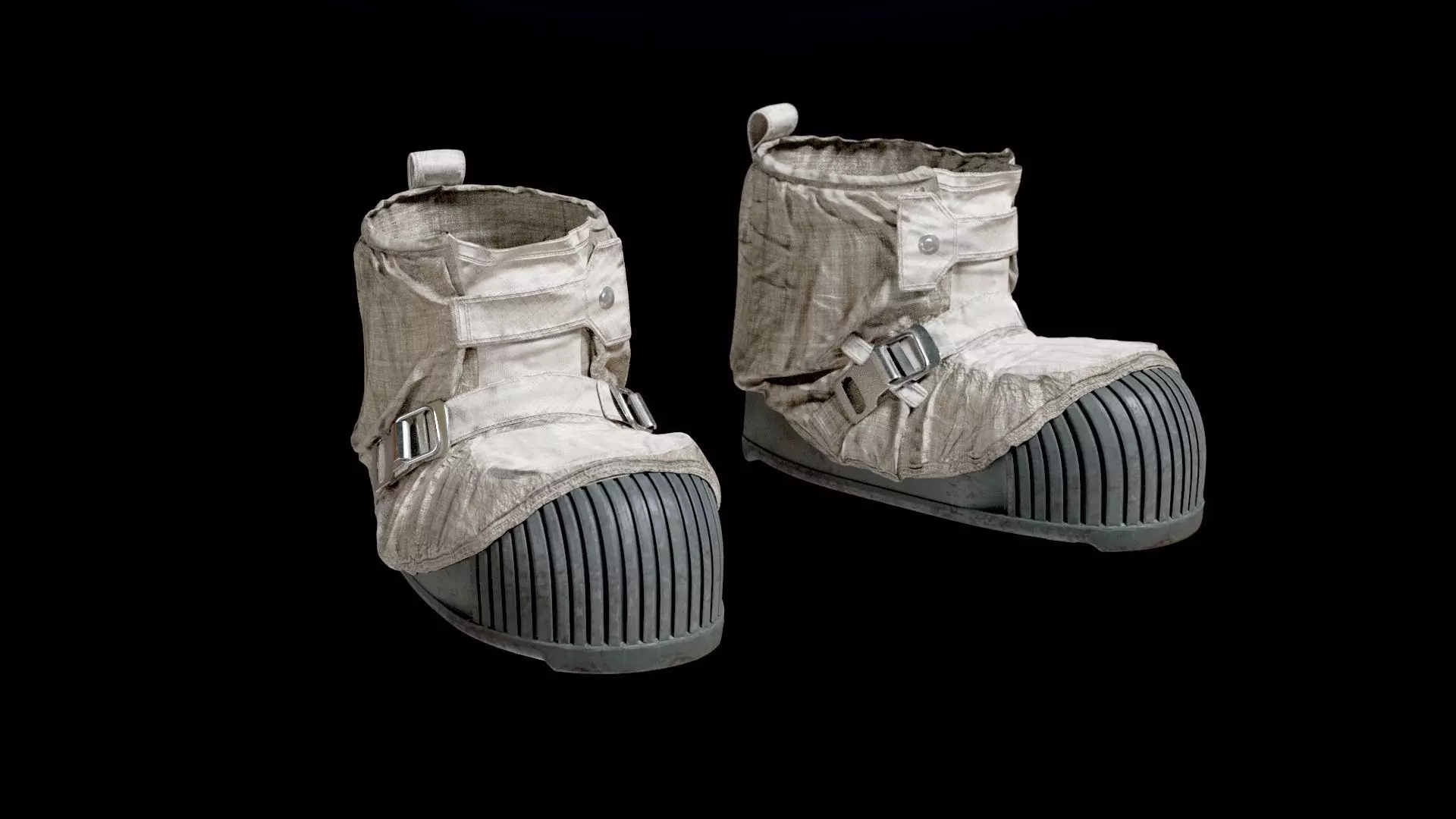 SPACESUIT NASA APOLLO 11 BOOTS 3D model_0
