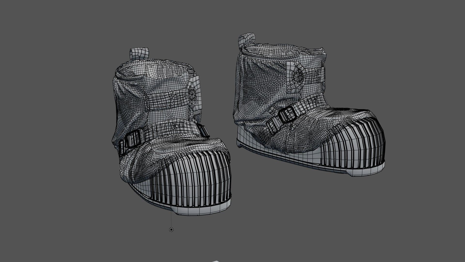 SPACESUIT NASA APOLLO 11 BOOTS 3D model_18
