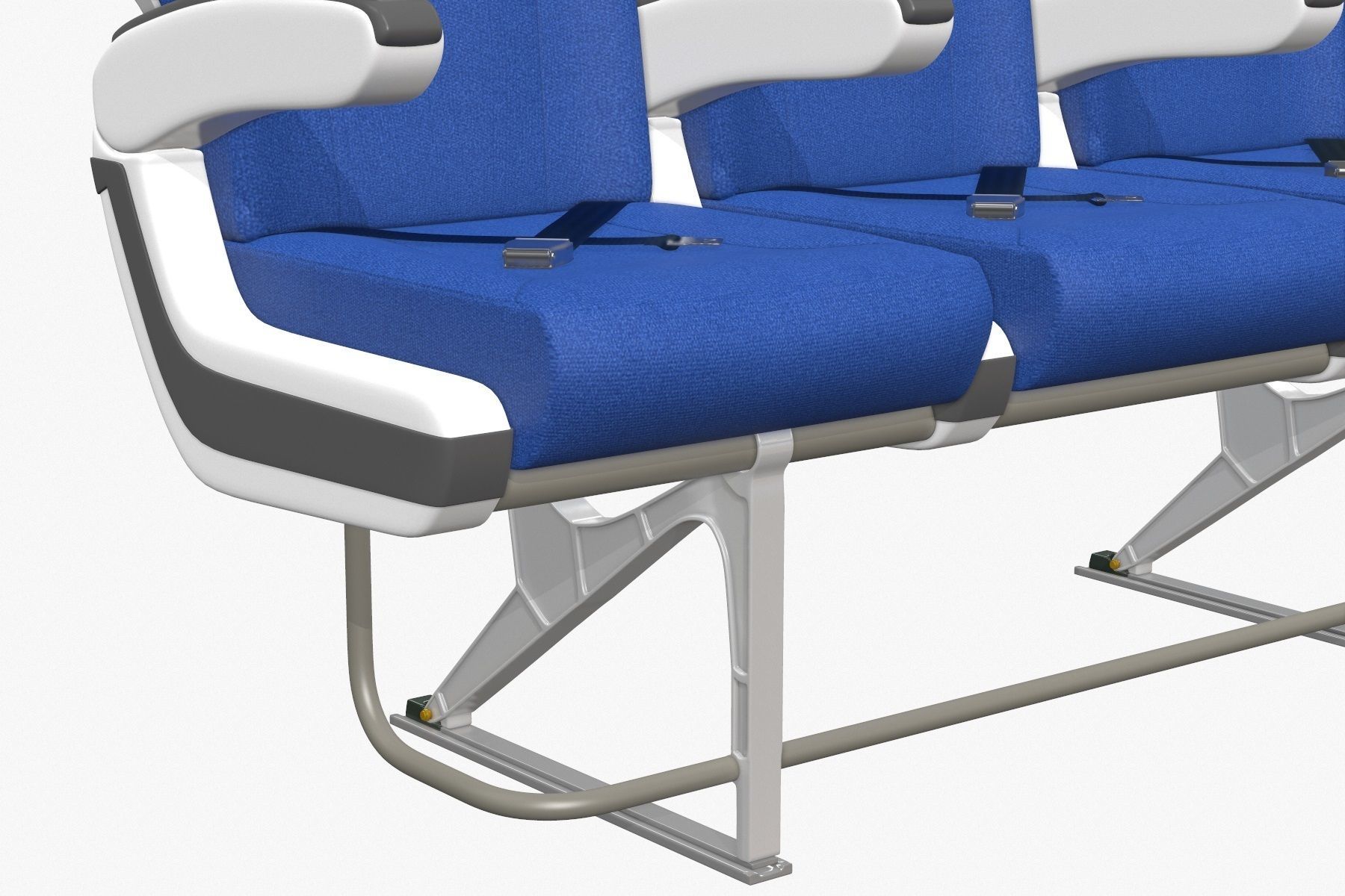 Airplane Chair V5 Low-poly 3D model_3