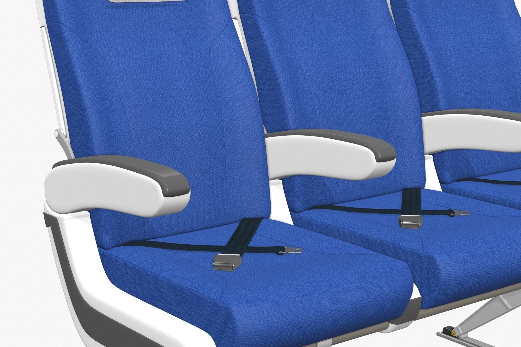 Airplane Chair V5 Low-poly 3D model_4