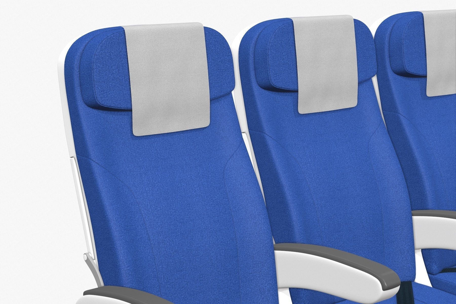 Airplane Chair V5 Low-poly 3D model_5