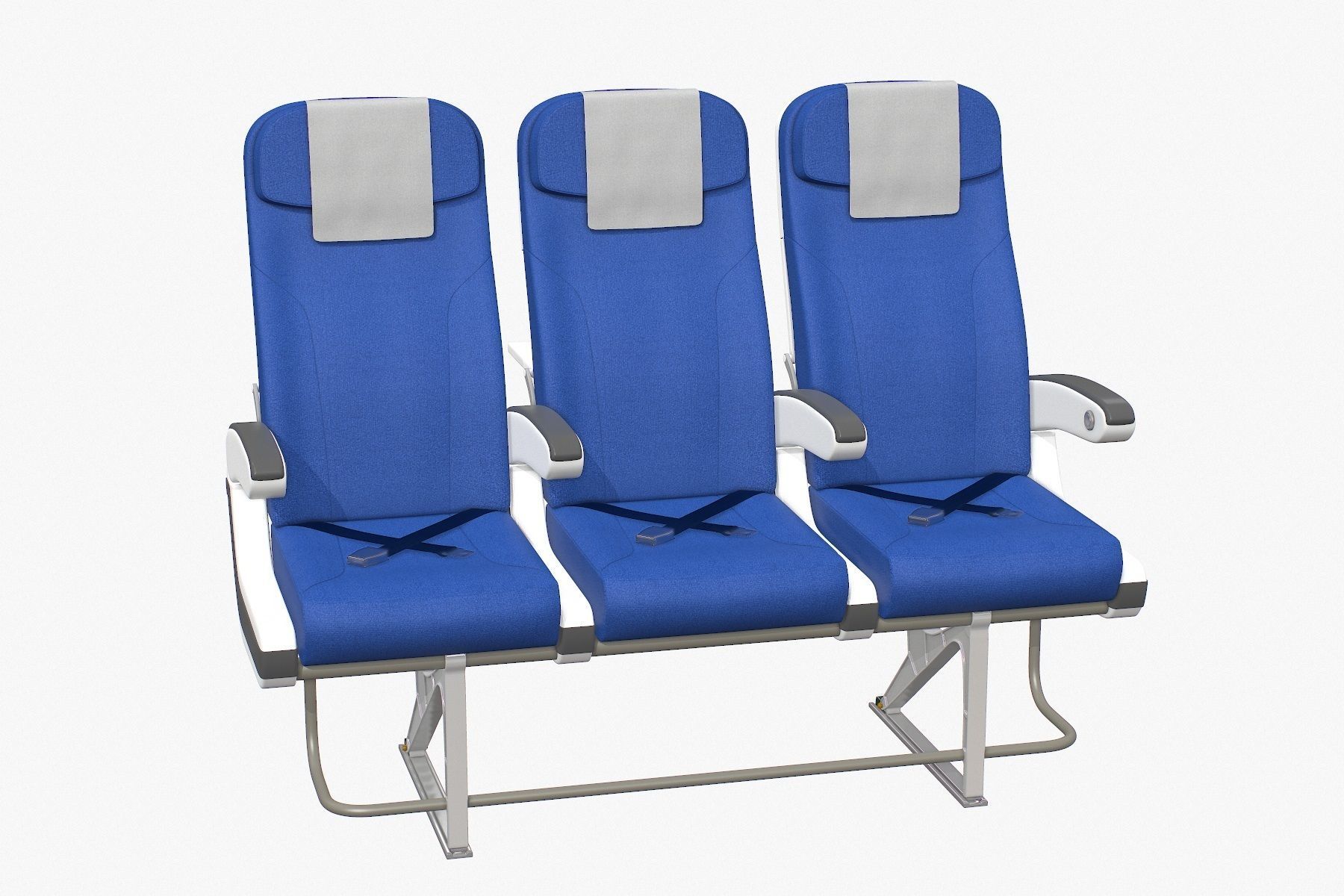Airplane Chair V5 Low-poly 3D model_2