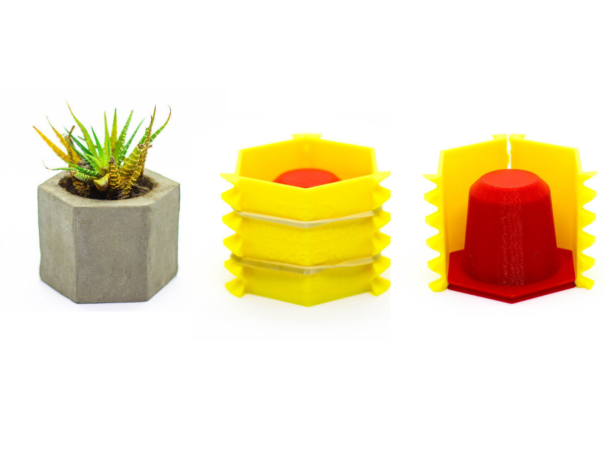 8 Concrete Pot Mold by TIXEN 3D print model_3