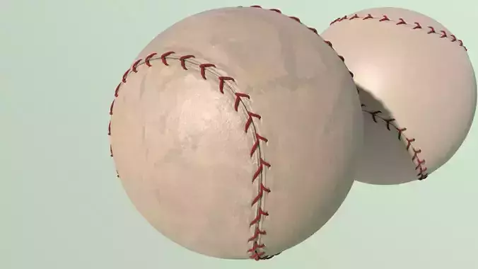Baseball NEW and OLD with 4K texture Low-poly 3D model