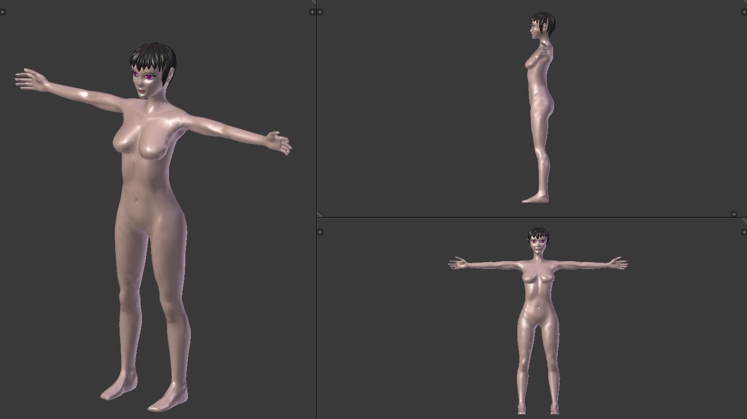 Maria - Rigged female anime character 3D model 3D model_13