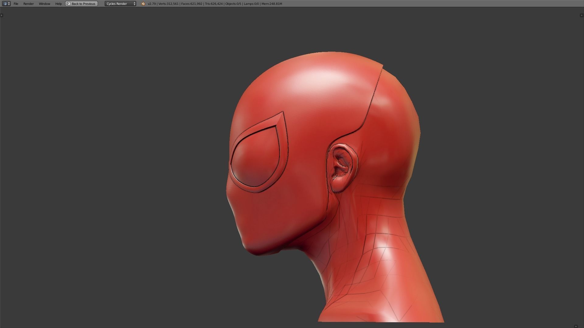 The Amazing Spider-Man Faceshell 3D print model_3