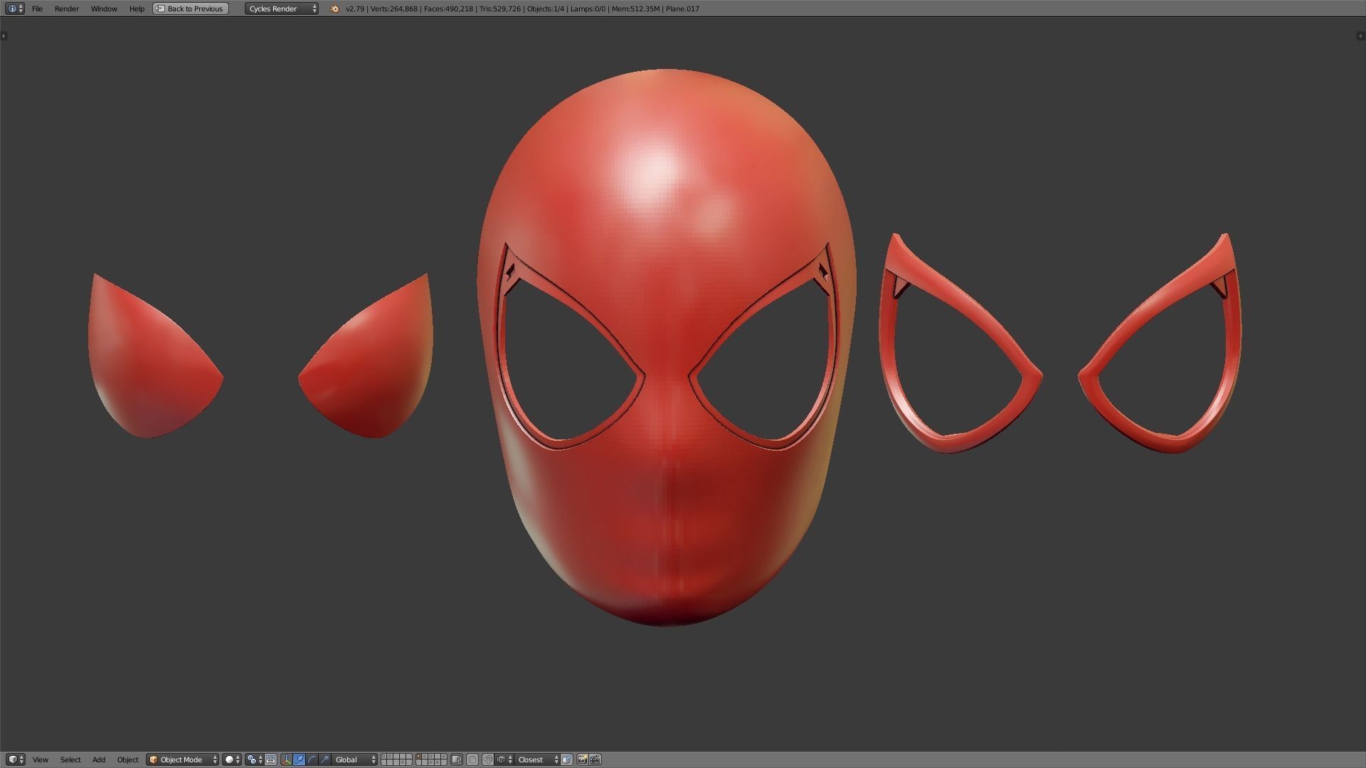 The Amazing Spider-Man Faceshell 3D print model_10