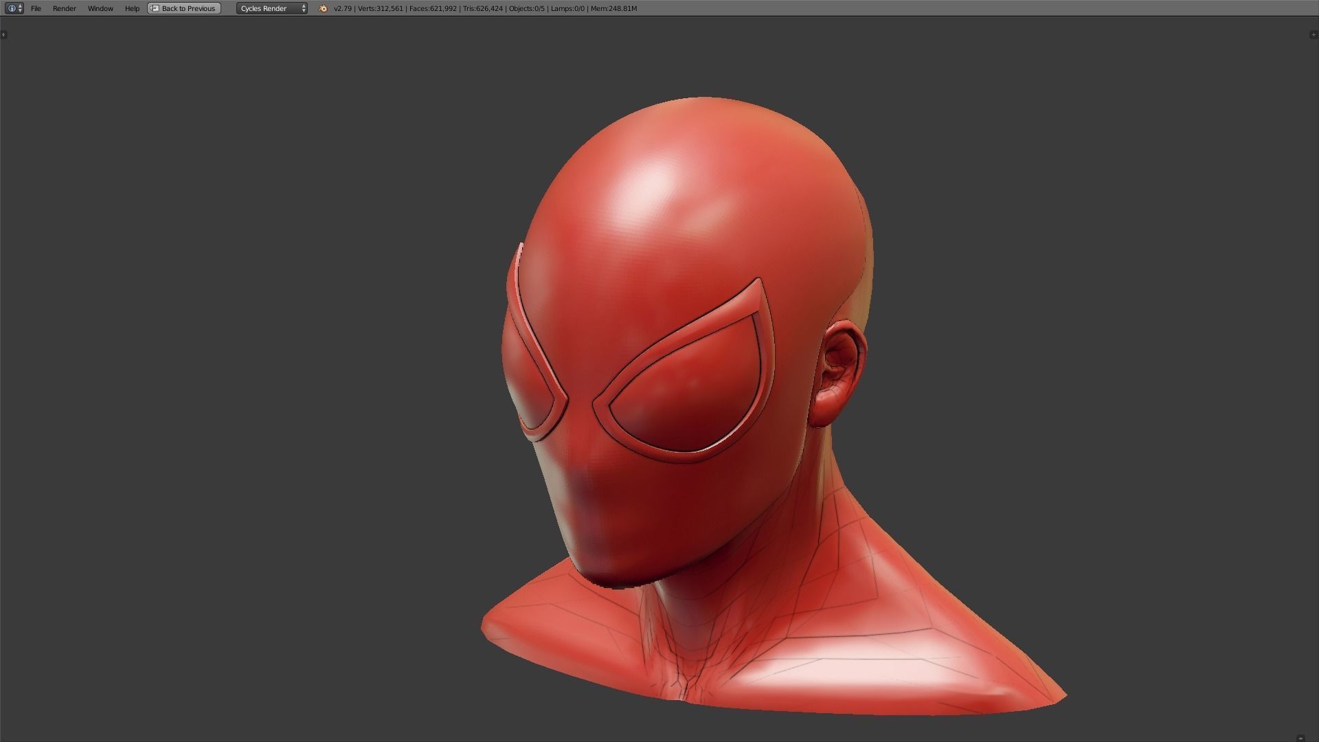 The Amazing Spider-Man Faceshell 3D print model_4