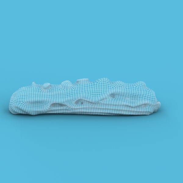 Eclair chocolate bar 3D model_8