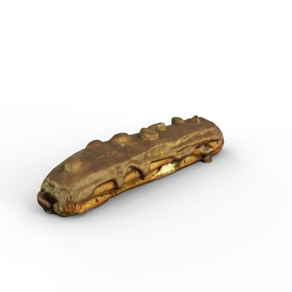 Eclair chocolate bar 3D model_13